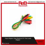 10pcs Alligator Clips Electrical DIY Test Leads Alligator