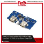18650 Dual Micro USB 3.7V to 5V 2A Boost Mobile Power Bank DIY 18650 Lithium Battery Charger PCB