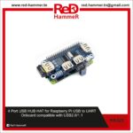 4 Port USB HUB HAT for Raspberry Pi USB to UART Onboard compatible with USB2.0/1.1