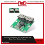 Dual USB Output 6-24V To 5.2V 3A DC-DC Step Down Power Charger Module
