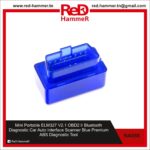 Mini Portable ELM327 V2.1 OBD2 II Bluetooth Diagnostic Car Auto Interface Scanner Blue Premium ABS Diagnostic Tool